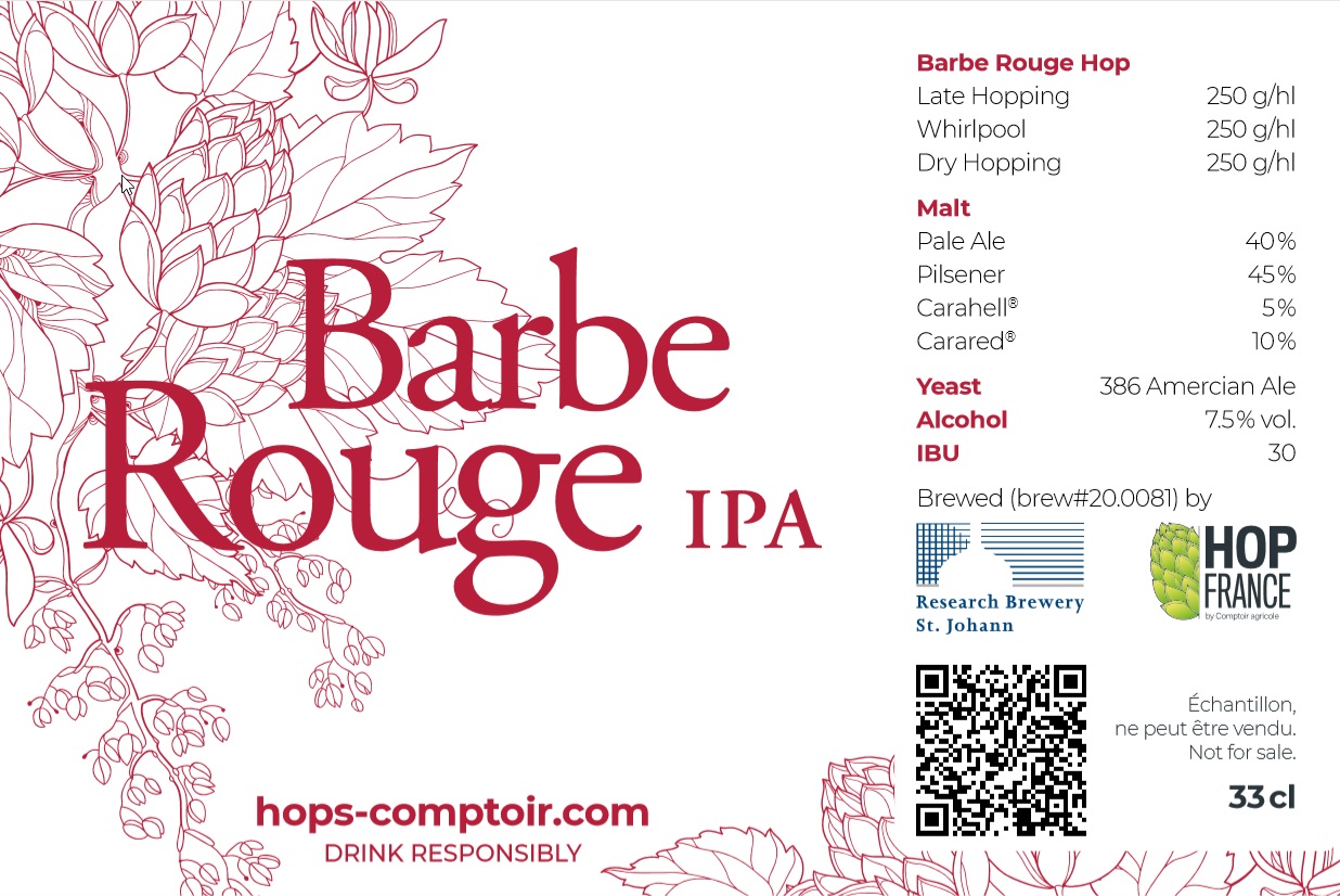 Barbe Rouge houblon IPA 2021